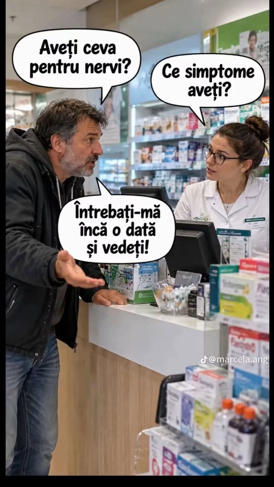 Aveți ceva pentru nervi? Ce simptome aveți? Întrebați-mă încă o dată și vedeți!