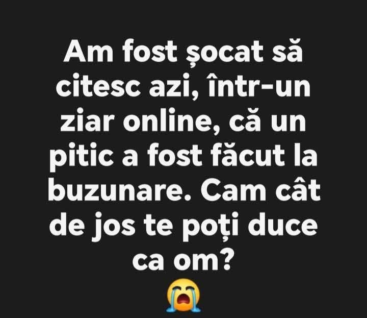 Am fost șocat să citesc azi, într-un ziar online, că un pitic a fost făcut la buzunare. Cât de jos te poți duce ca om?