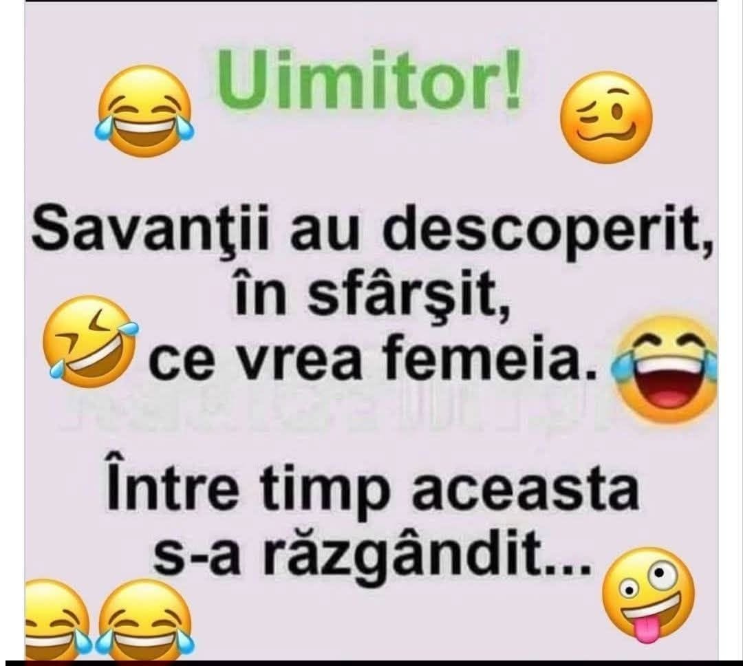 Uimitor! Savanții au descoperit, în sfârșit, ce vrea femeia. Între timp, aceasta s-a răzgândit...
