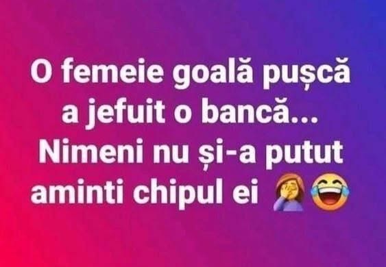 O femeie goală a jefuit o bancă... Nimeni nu și-a putut aminti chipul ei