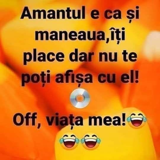 Amantul e ca și maneaua: îți place, dar nu te poți afișa cu el! Off, viața mea!