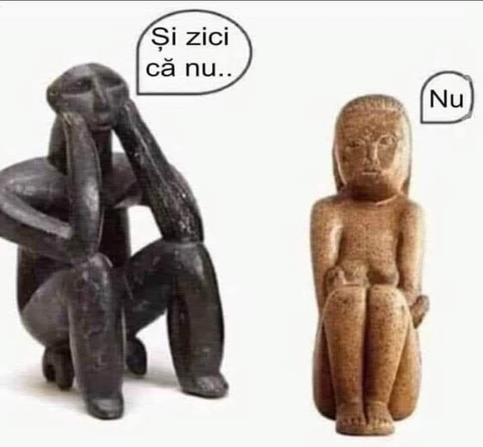 Gânditorul și Femeia șezând de la Hamangia: Și zici că nu..? Nu!