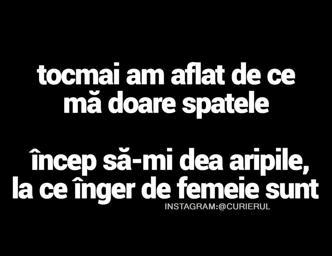 Tocmai am aflat de ce mă doare spatele: încep să-mi dea aripile, la ce înger de femeie sunt