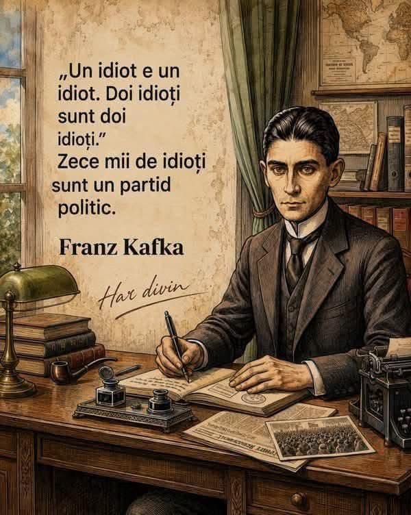 Un idiot e un idiot. Doi idioți sunt doi idioți. Zece mii de idioți sunt un partid politic.