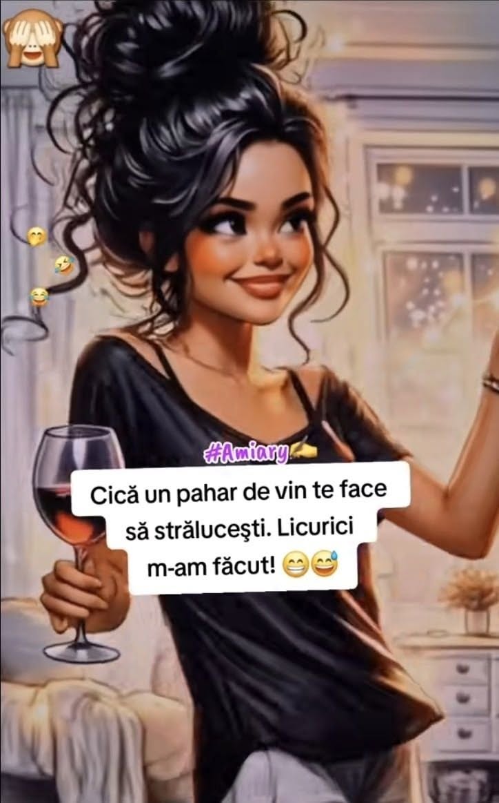Cică un pahar de vin te face să strălucești. Licurici m-am făcut!