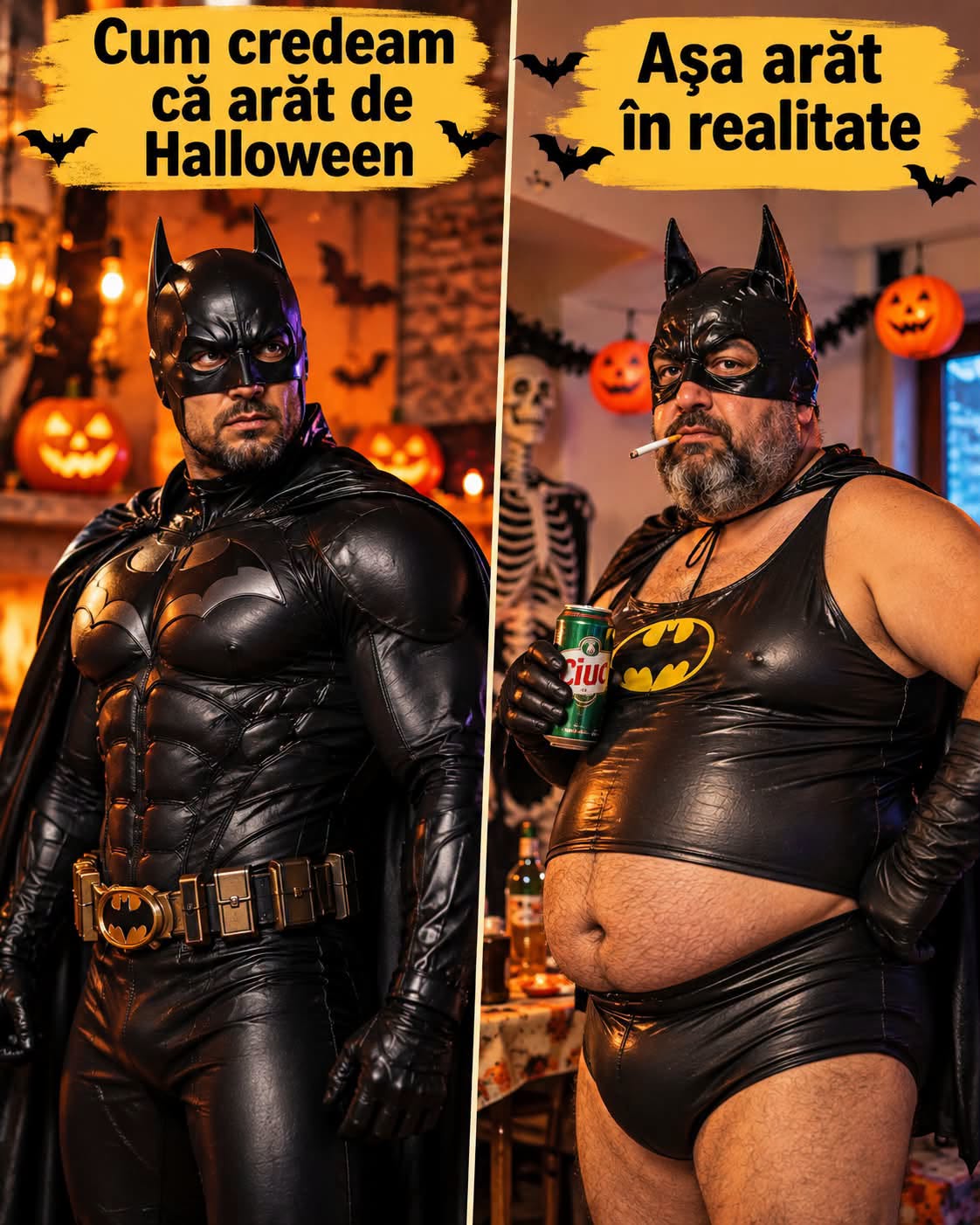 Cum credeam că o să arăt de Halloween vs. cum arăt în realitate