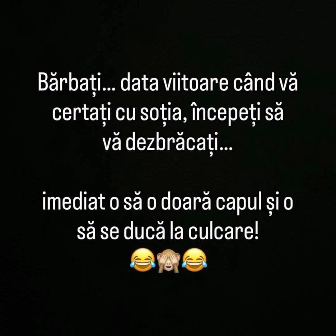 Bărbați, data viitoare când vă certați cu soția, începeți să vă dezbrăcați: imediat o să o doară capul și o să se ducă la culcare!