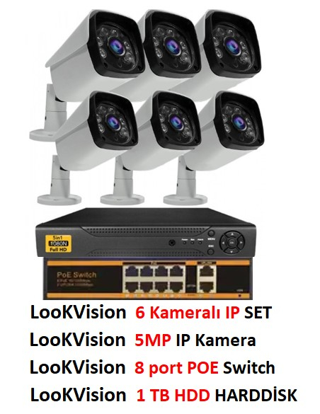 LOOKVİSİON-LKV-3006 5MP IP -BULLET SET