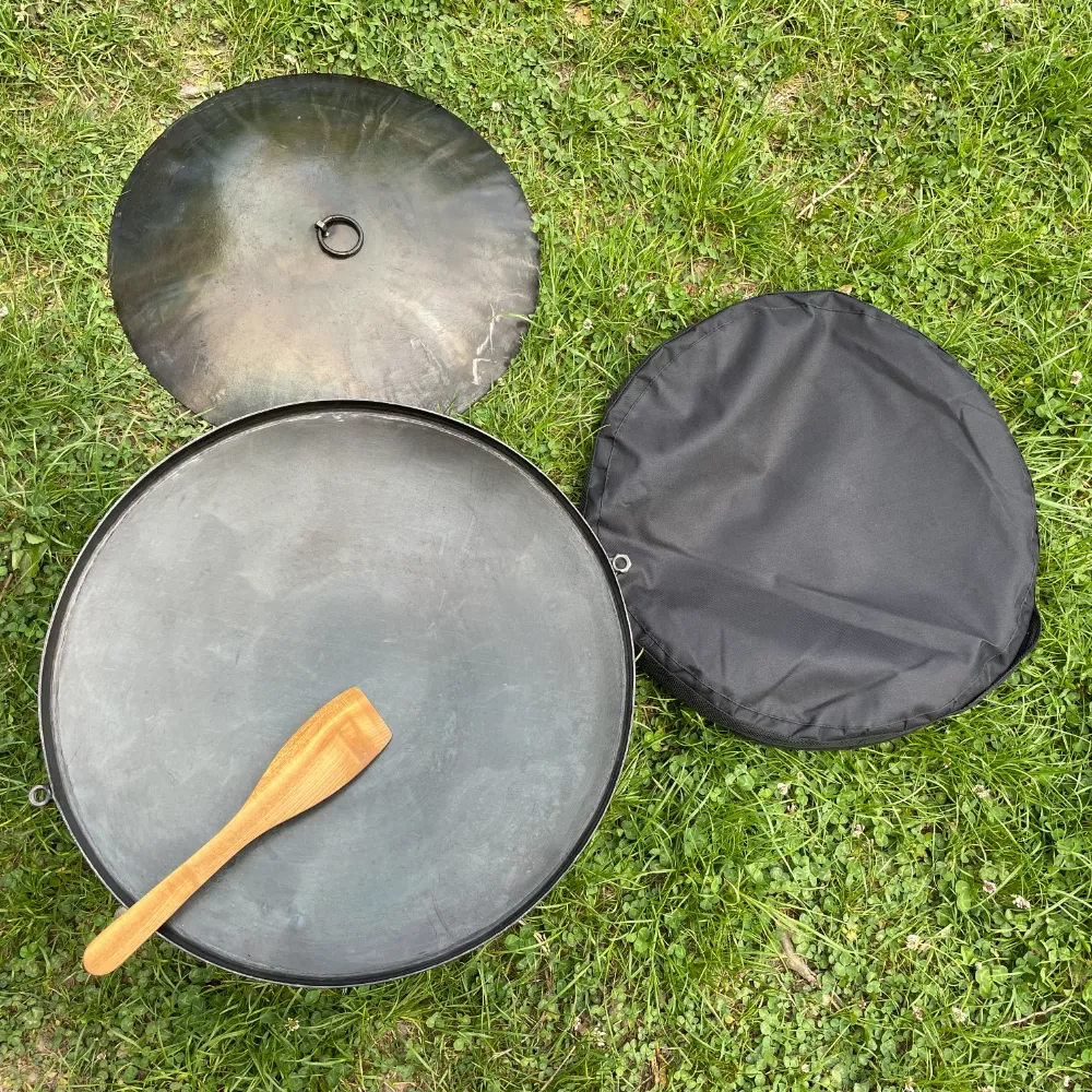 Сковорода з диску борони (з кришкою та чохлом)