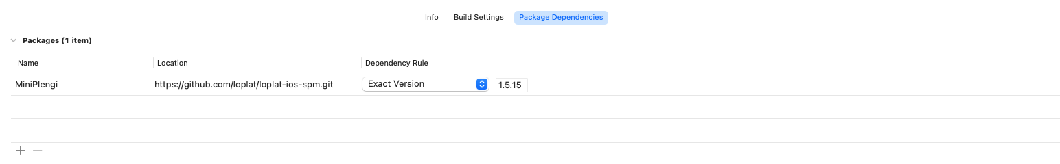 SDK 종속성 추가하기