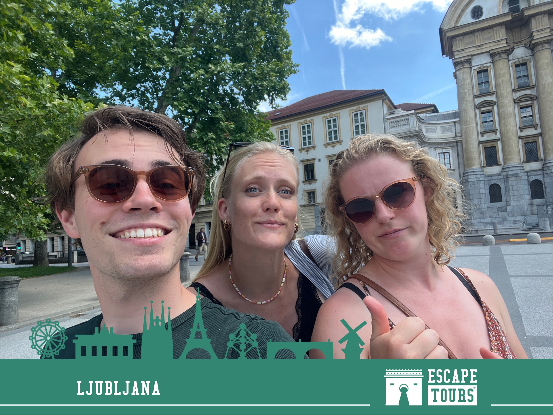 Teamfoto van Vakantiegangers