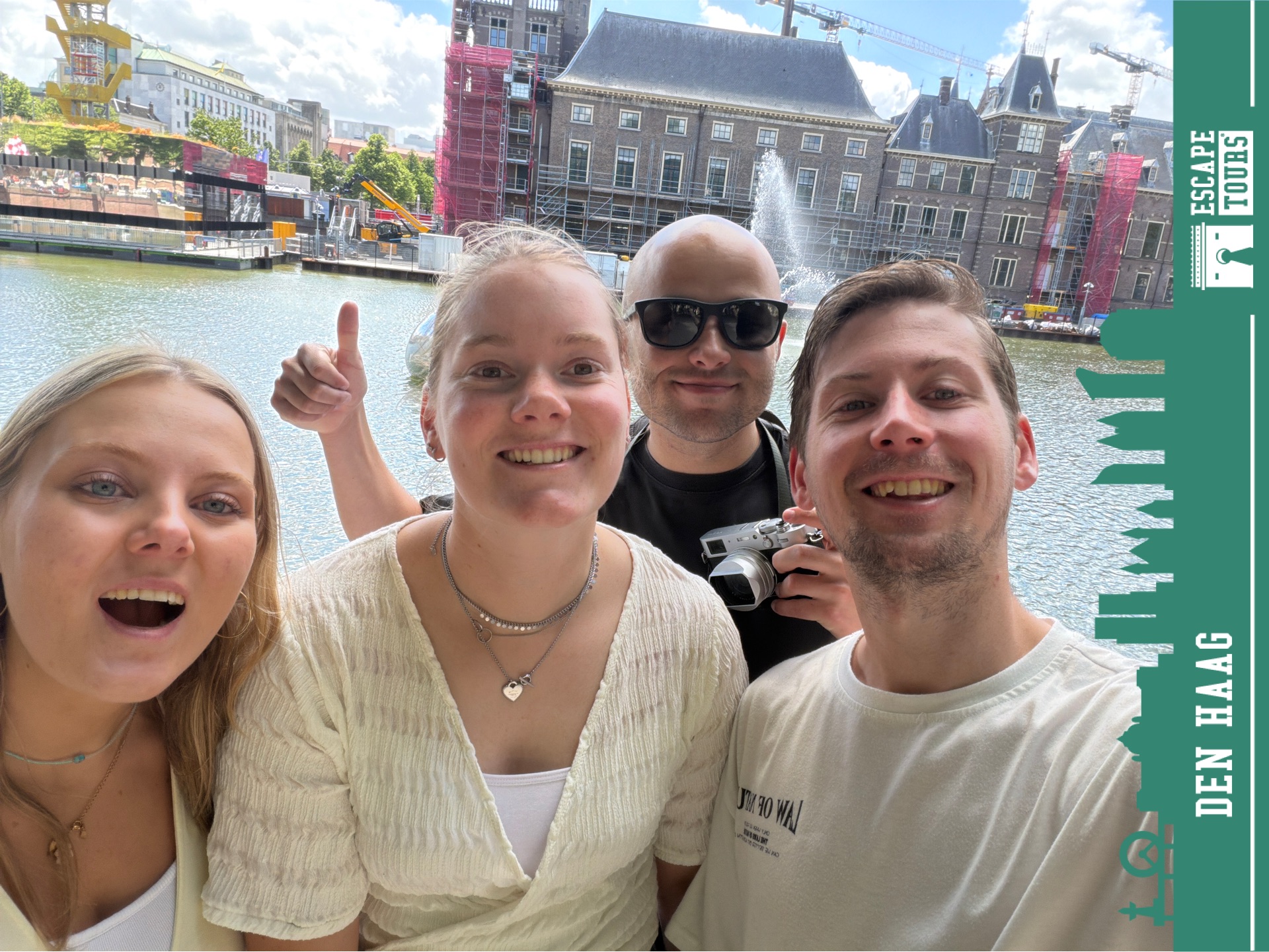 Teamfoto van De echte winnaars