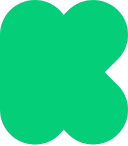The letter K in the font and color of the Kickstarter logo.