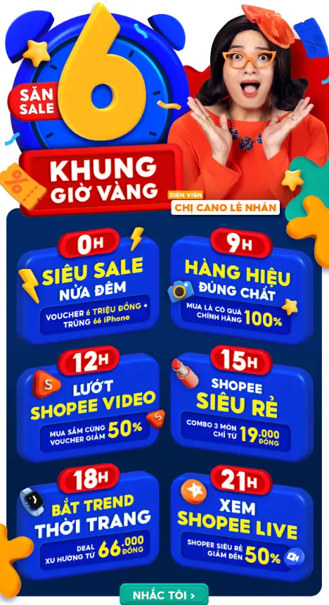 khung giờ săn sale