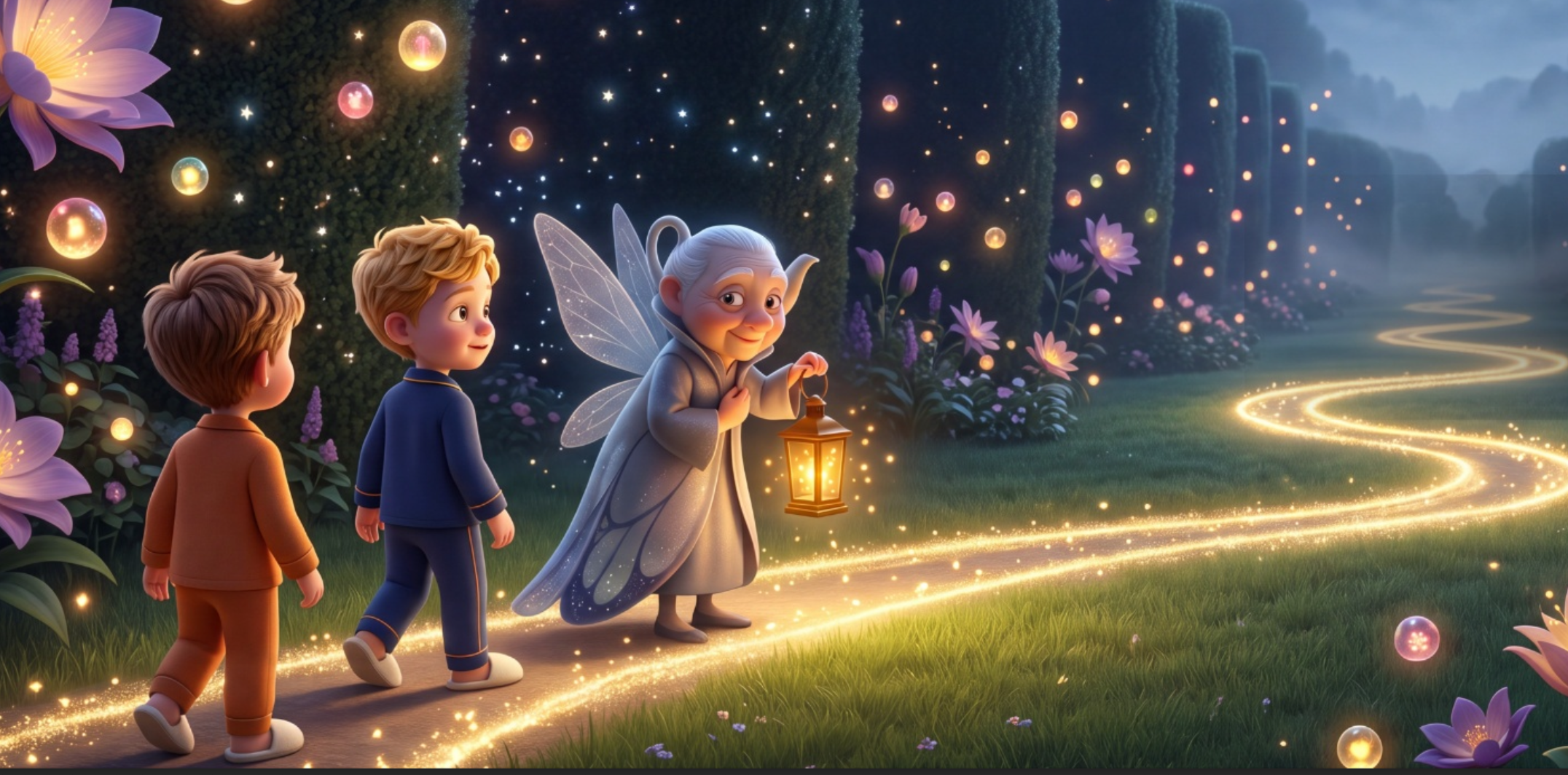 A glowing lantern lighting a path through a child’s memories of firsts
