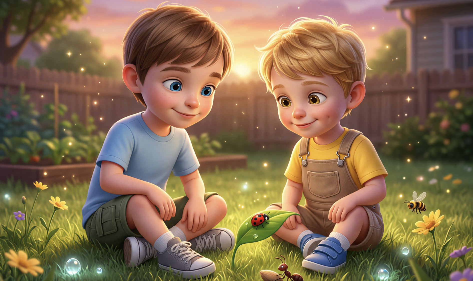 A child and parent navigating screen time together