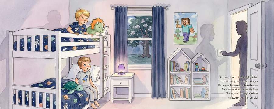 Bedtime Bravery — sample page 2