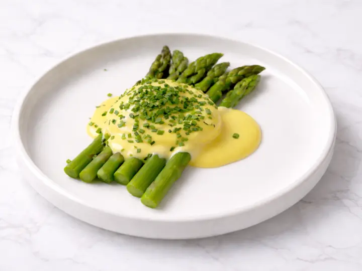 Asparagus with Poached Egg & Hollandaise