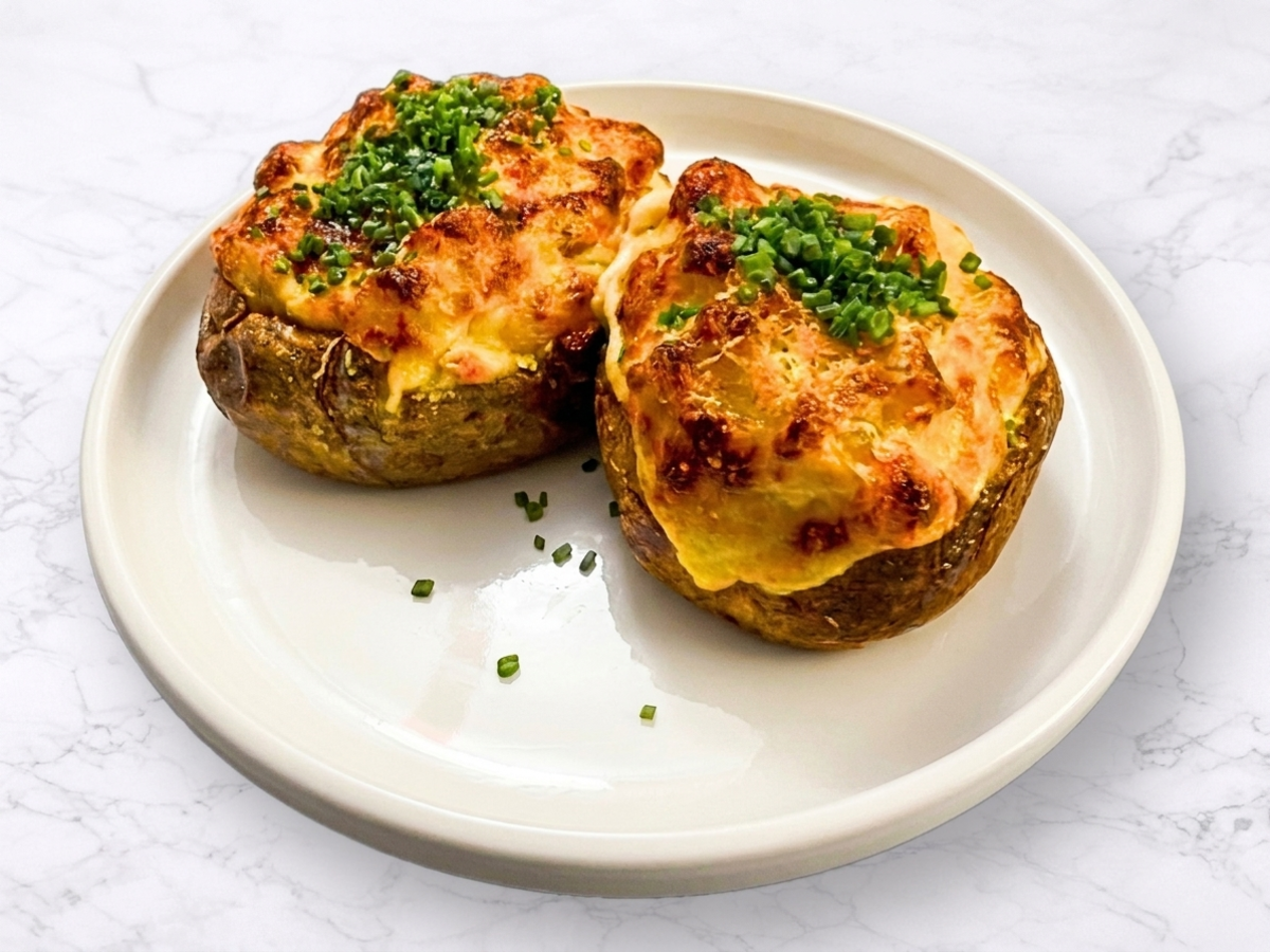 Big Potatoes Stuffed with Mac and Cheese | Yelena Belova Inspired