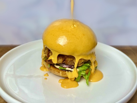 Cheese Lava Chicken Burger