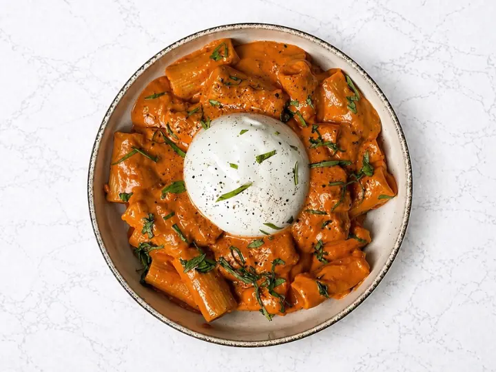 Classic Creamy Burrata Pasta