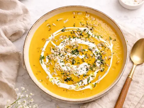 Classic Creamy Roasted Butternut Squash Soup