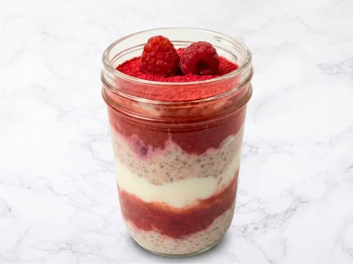 Raspberry White Chocolate Overnight Oats