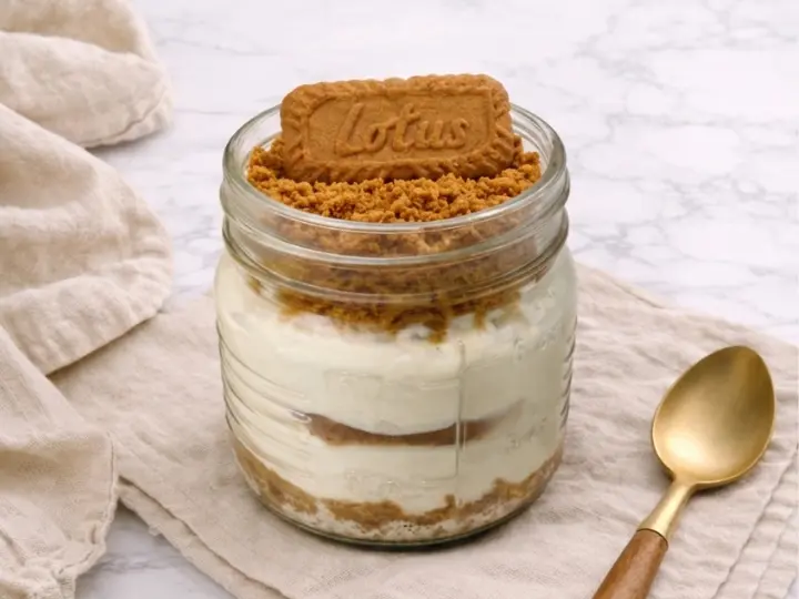 Viral Japanese Biscoff Cheesecake