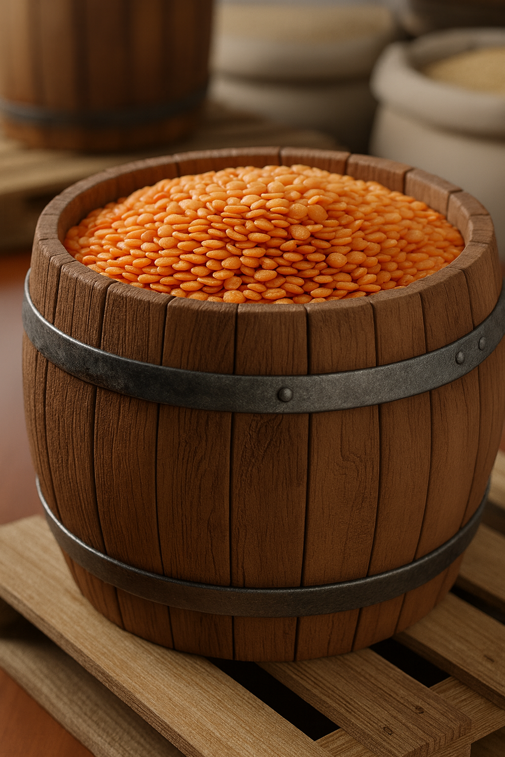 عدس أحمر مجروش