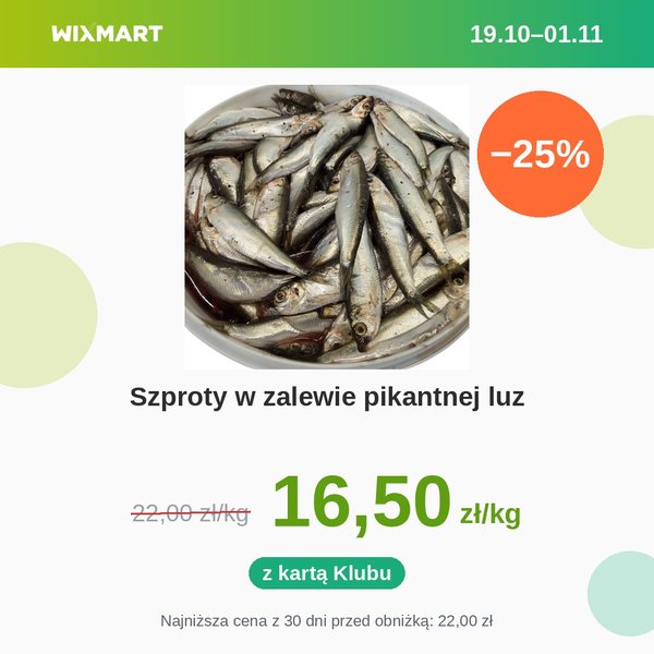Szproty w zalewie pikantnej luz
