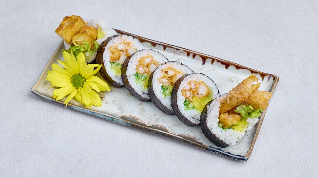 Futomaki z kalmarem w panko