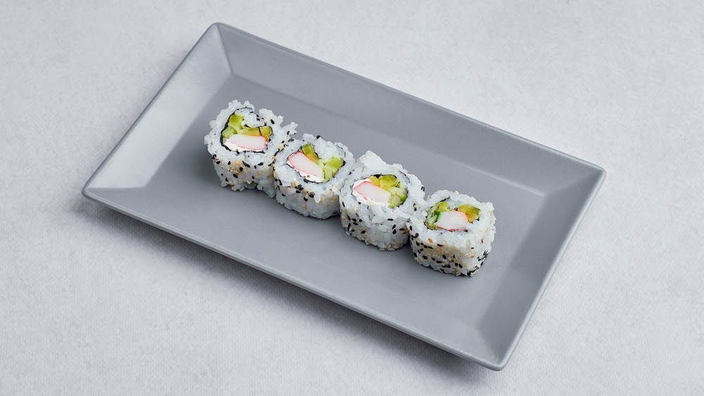Uramaki z paluszkiem krabowym (do wyboru 4 lub 8 szt.)