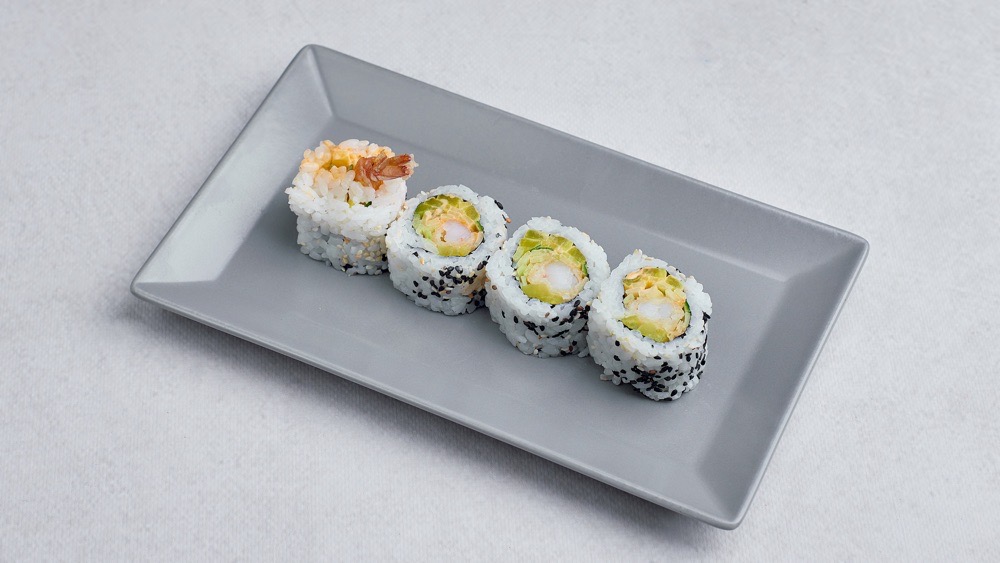 Uramaki z krewetką w tempurze (do wyboru 4 lub 8 szt.)