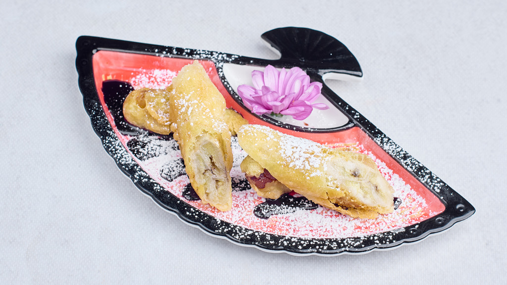 Çikolata soslu tempura muz