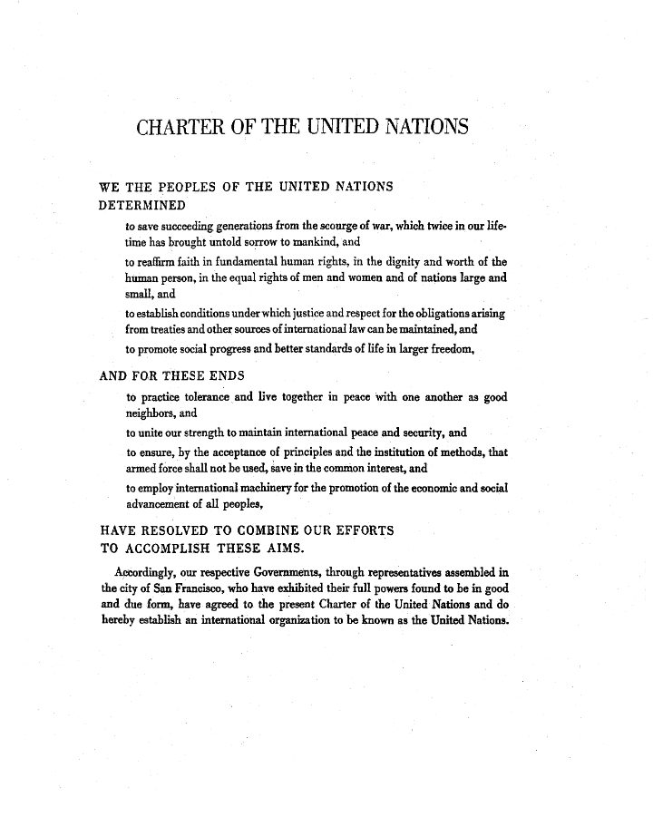 UN Charter & Statute of the ICJ