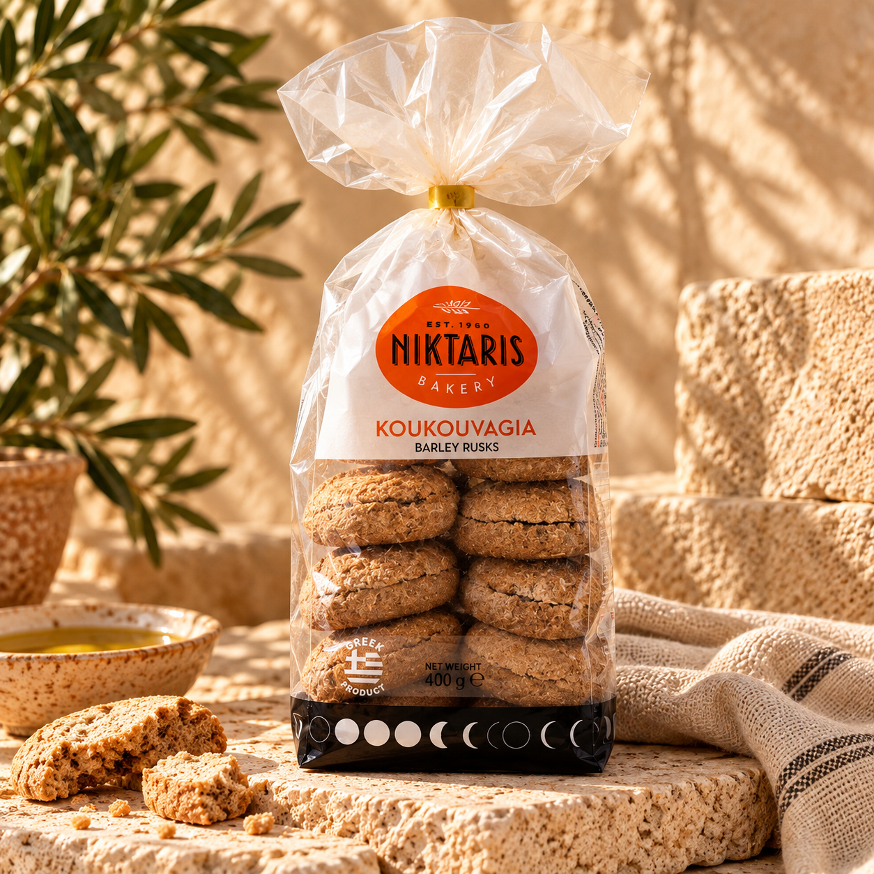 Barley rusks for Cretan dakos