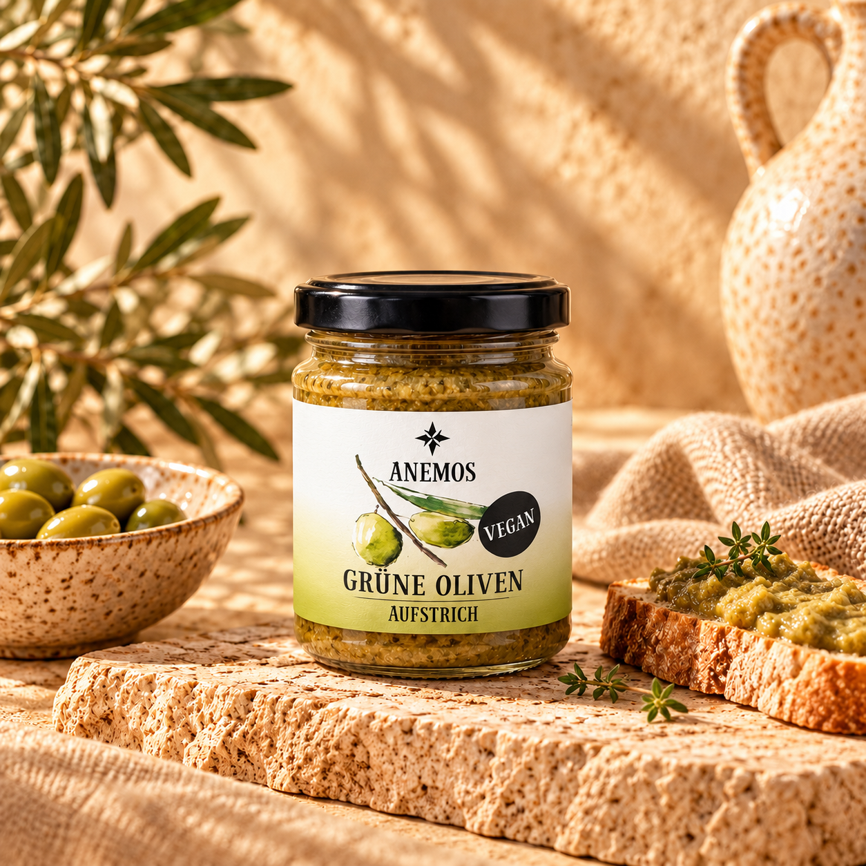 Green olive paste