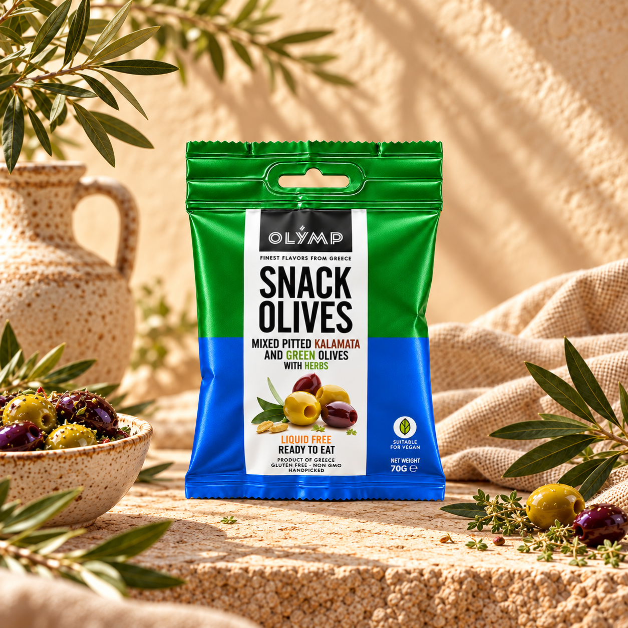 Snack olives mixed