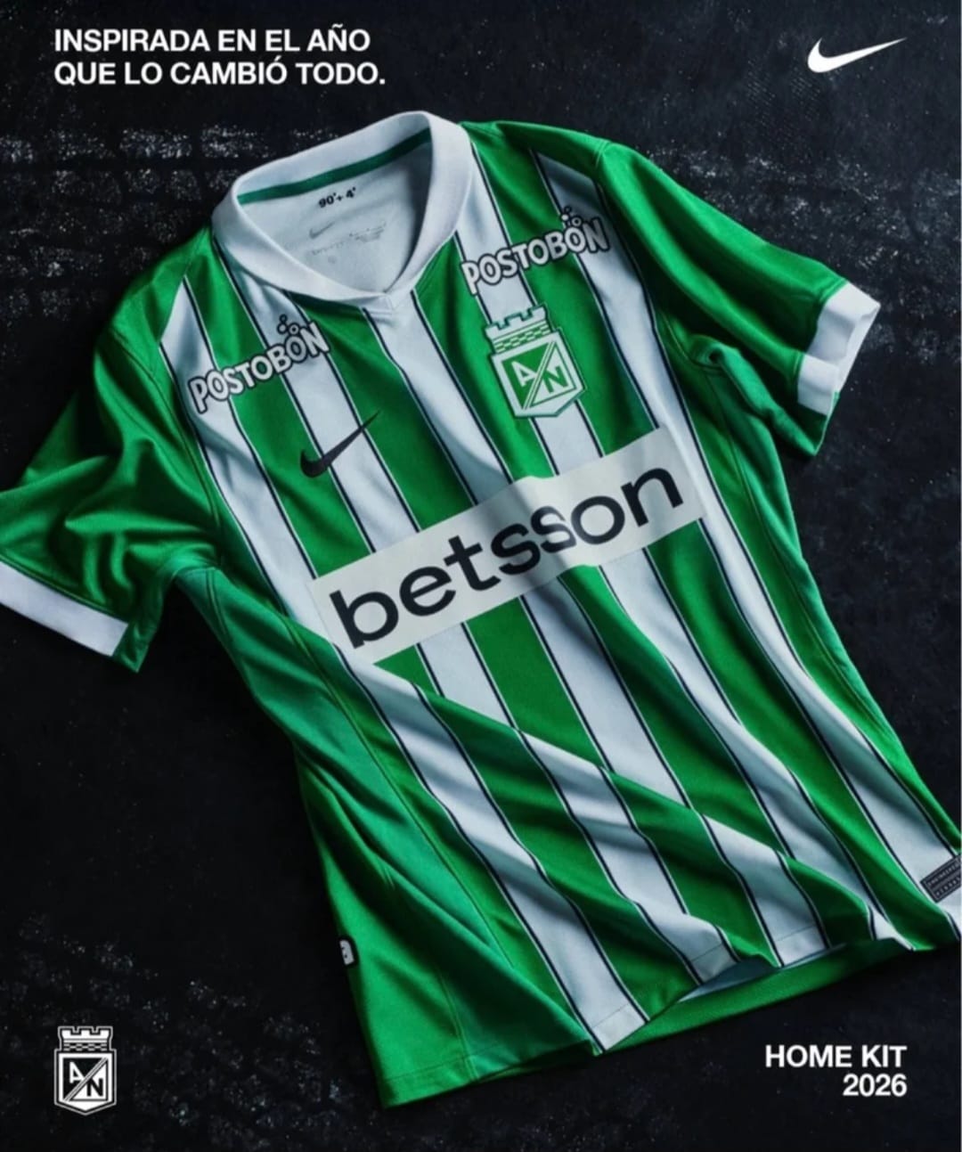 CAMISETA LOCAL ATLETICO NACIONAL NIKE 2026