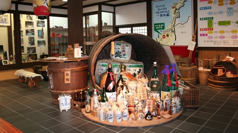 Interior view of the museum's ground floor exhibit and sales area