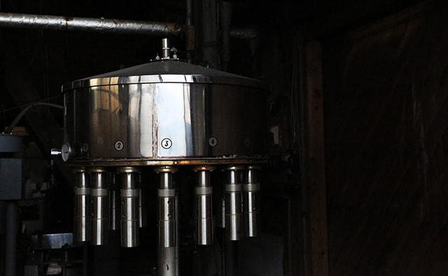 Bottling equipment used at the brewery.