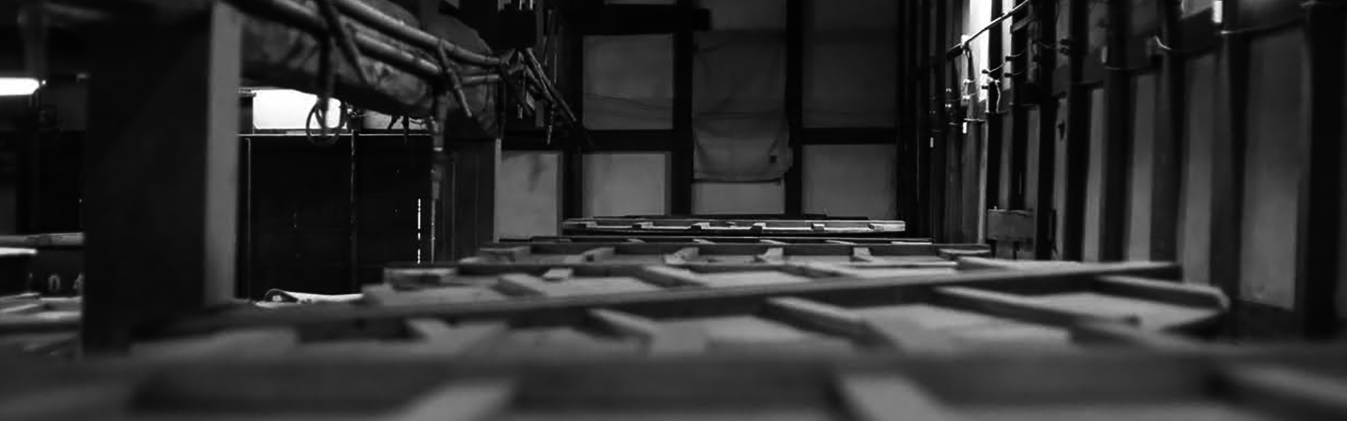 Interior view of the brewery's production floor.