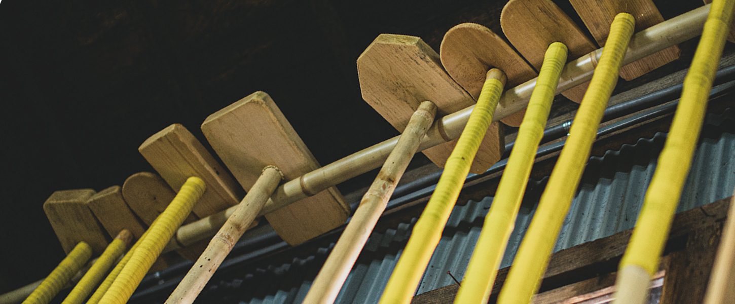 Wooden kai (mixing paddles) used in brewing