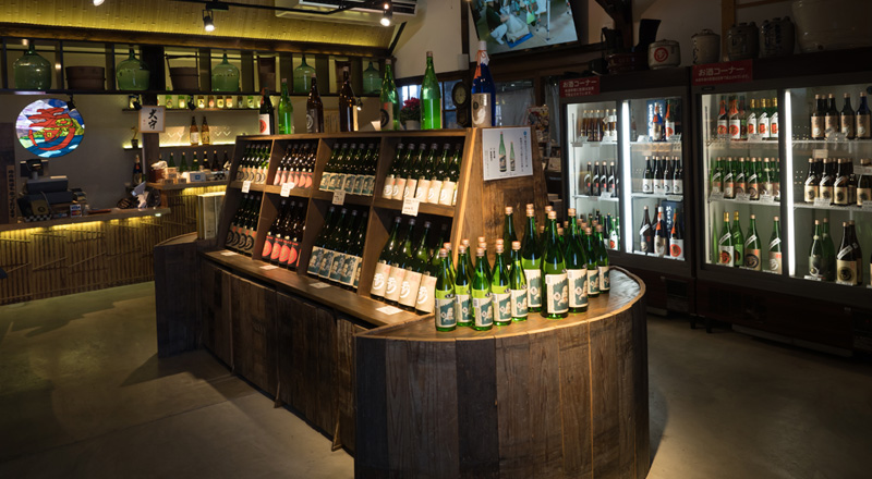 Interior of the direct-sale shop