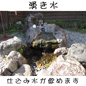 The natural spring water source used for brewing, on the brewery grounds.