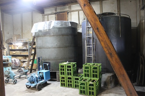 Brewing equipment including the pump and filter machine.