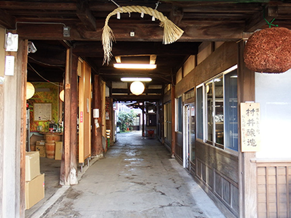 Interior passageway of the historic shop building