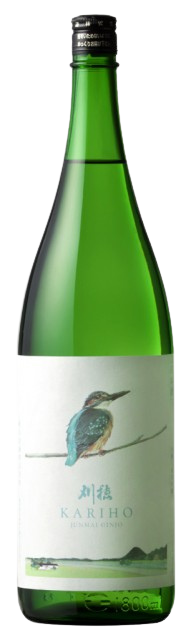 Kariho Junmai Ginjo Kawasemi label