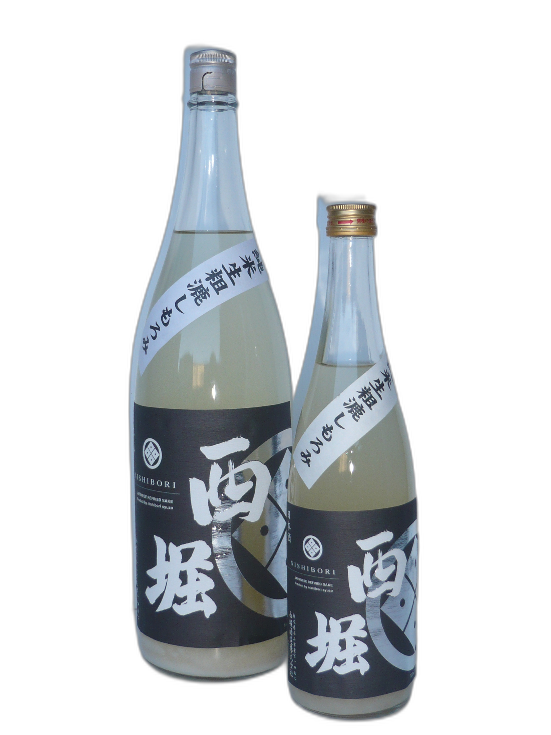西堀 銀箔 純米 粗濾（あらご）しもろみ