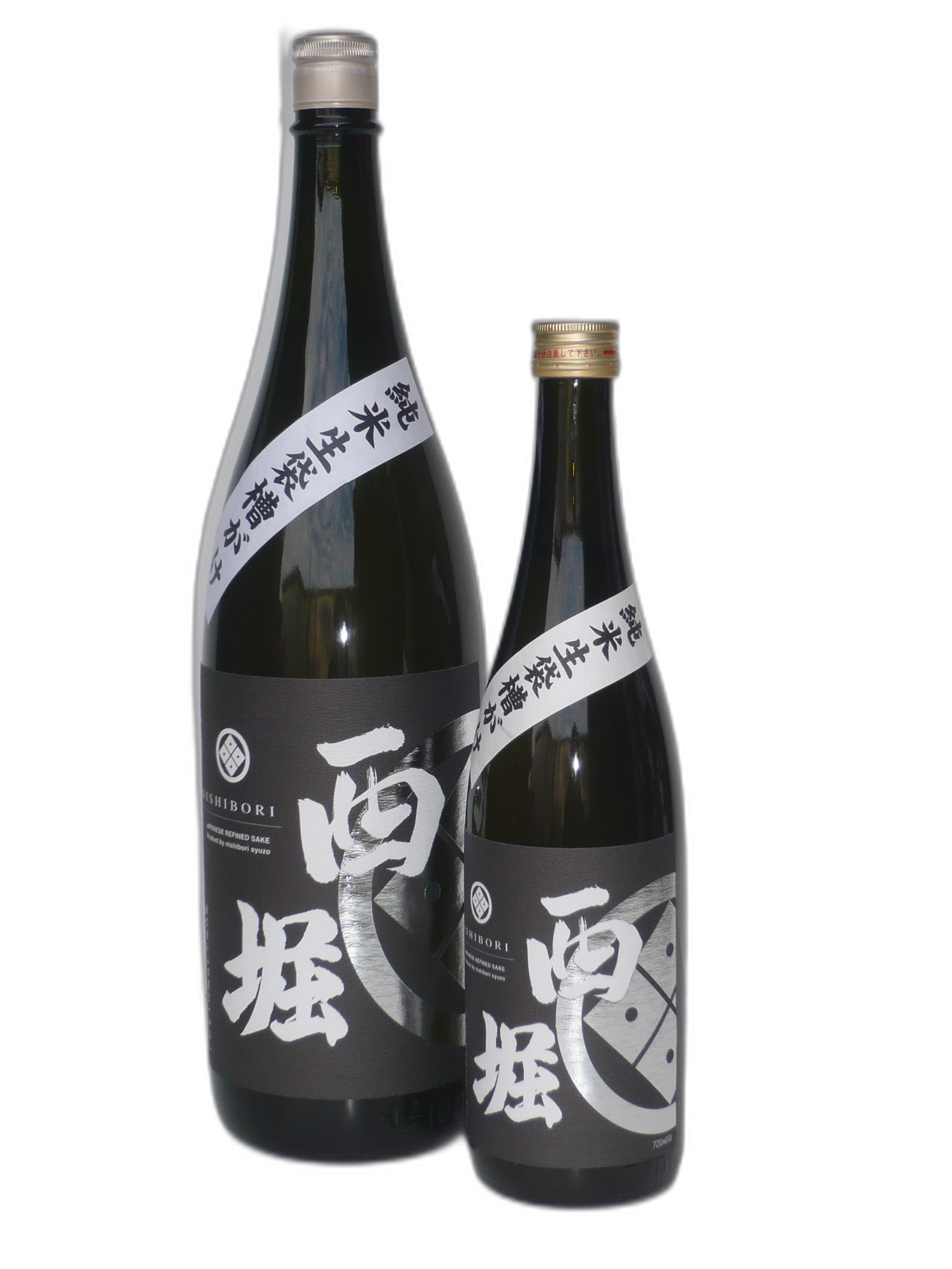 西堀 銀箔 純米 槽（ふな）がけ